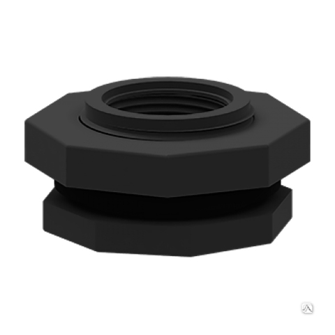 Фитинг для ёмкости 1 1/2" (40 мм) маслостойкий черный Фитинг для ёмкости 1 1/2" (40 мм) маслостойкий черный